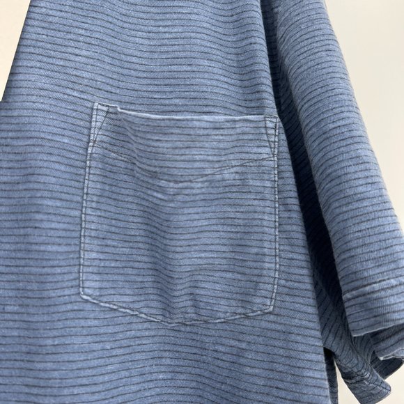 BLDWN Men's Palma Pocket T-Shirt in Blue Stripe Crew Neck Tee sz XXL/2XL Baldwin - Picture 4 of 6